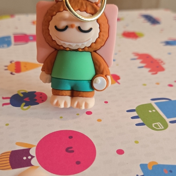 LABUBU Inspired Sleepy Bunny Keychain - - Picture 2 of 11